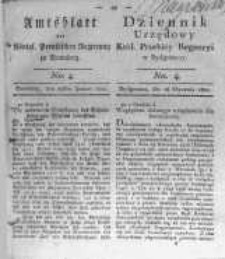 Amtsblatt der K&ouml;niglichen Preussischen Regierung zu Bromberg. 1820.01.28 No.4