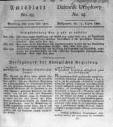 Amtsblatt der K&ouml;niglichen Preussischen Regierung zu Bromberg. 1820.07.14 No.28