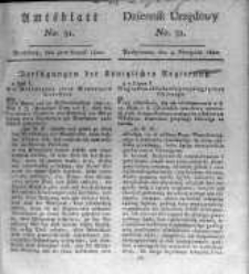 Amtsblatt der K&ouml;niglichen Preussischen Regierung zu Bromberg. 1820.08.04 No.31