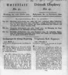Amtsblatt der K&ouml;niglichen Preussischen Regierung zu Bromberg. 1820.10.13 No.41