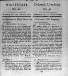 Amtsblatt der K&ouml;niglichen Preussischen Regierung zu Bromberg. 1820.11.17 No.46