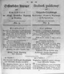 Oeffentlicher Anzeiger zum Amtsblatt No.3. der K&ouml;nigl. Preuss. Regierung zu Bromberg. 1820