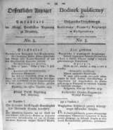 Oeffentlicher Anzeiger zum Amtsblatt No.3. der Königl. Preuss. Regierung zu Bromberg. 1820