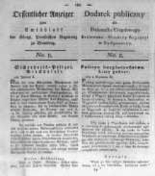 Oeffentlicher Anzeiger zum Amtsblatt No.8. der K&ouml;nigl. Preuss. Regierung zu Bromberg. 1820