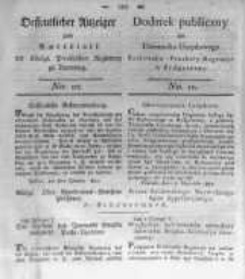Oeffentlicher Anzeiger zum Amtsblatt No.10. der K&ouml;nigl. Preuss. Regierung zu Bromberg. 1820