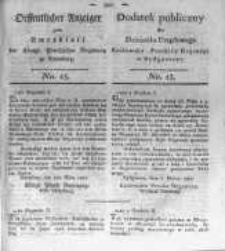 Oeffentlicher Anzeiger zum Amtsblatt No.13. der Königl. Preuss. Regierung zu Bromberg. 1820