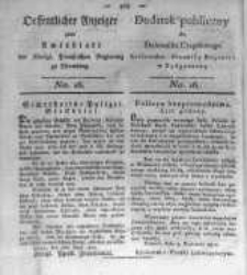 Oeffentlicher Anzeiger zum Amtsblatt No.16. der K&ouml;nigl. Preuss. Regierung zu Bromberg. 1820