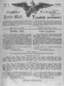 Fraust&auml;dter Kreisblatt. 1868.01.03 Nr1