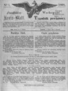 Fraustädter Kreisblatt. 1868.01.03 Nr1
