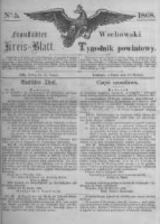 Fraust&auml;dter Kreisblatt. 1868.01.31 Nr5