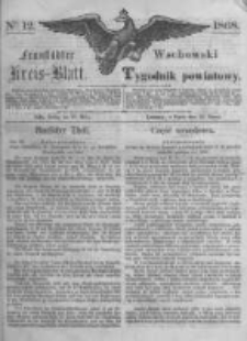 Fraust&auml;dter Kreisblatt. 1868.03.20 Nr12