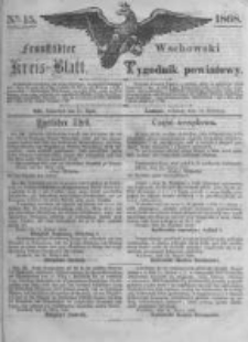 Fraust&auml;dter Kreisblatt. 1868.04.11 Nr15