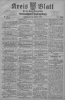 Kreis Blatt für den Kreis Neutomischeler zugleich Hopfenzeitung 1908.02.25 Jg.27 Nr16