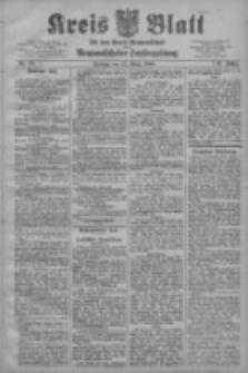 Kreis Blatt f&uuml;r den Kreis Neutomischeler zugleich Hopfenzeitung 1908.03.13 Jg.27 Nr21
