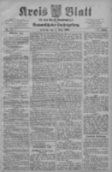 Kreis Blatt f&uuml;r den Kreis Neutomischeler zugleich Hopfenzeitung 1908.03.17 Jg.27 Nr22