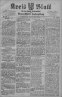 Kreis Blatt f&uuml;r den Kreis Neutomischeler zugleich Hopfenzeitung 1908.04.16 Jg.27 Nr31