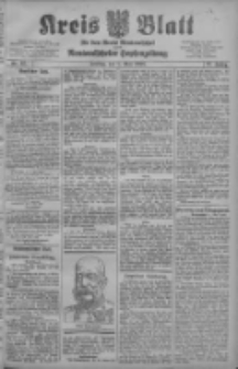 Kreis Blatt f&uuml;r den Kreis Neutomischeler zugleich Hopfenzeitung 1908.05.08 Jg.27 Nr37