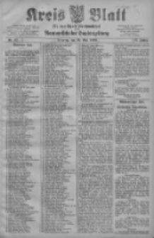 Kreis Blatt f&uuml;r den Kreis Neutomischeler zugleich Hopfenzeitung 1908.05.26 Jg.27 Nr42