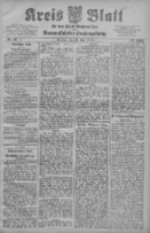 Kreis Blatt f&uuml;r den Kreis Neutomischeler zugleich Hopfenzeitung 1908.05.29 Jg.27 Nr43