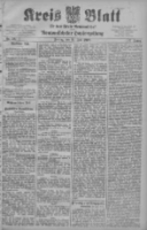 Kreis Blatt f&uuml;r den Kreis Neutomischeler zugleich Hopfenzeitung 1908.07.24 Jg.27 Nr59
