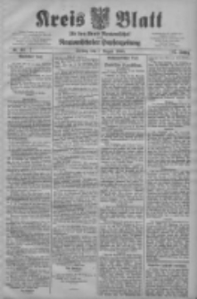 Kreis Blatt f&uuml;r den Kreis Neutomischeler zugleich Hopfenzeitung 1908.08.07 Jg.27 Nr63