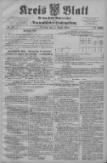 Kreis Blatt f&uuml;r den Kreis Neutomischeler zugleich Hopfenzeitung 1908.08.11 Jg.27 Nr64
