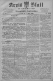 Kreis Blatt f&uuml;r den Kreis Neutomischeler zugleich Hopfenzeitung 1908.08.14 Jg.27 Nr65