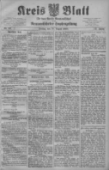 Kreis Blatt f&uuml;r den Kreis Neutomischeler zugleich Hopfenzeitung 1908.08.28 Jg.27 Nr69