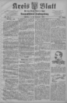 Kreis Blatt f&uuml;r den Kreis Neutomischeler zugleich Hopfenzeitung 1908.09.15 Jg.27 Nr74