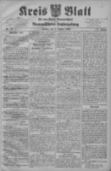 Kreis Blatt f&uuml;r den Kreis Neutomischeler zugleich Hopfenzeitung 1908.10.02 Jg.27 Nr79