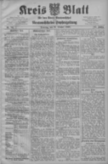 Kreis Blatt f&uuml;r den Kreis Neutomischeler zugleich Hopfenzeitung 1908.10.27 Jg.27 Nr86