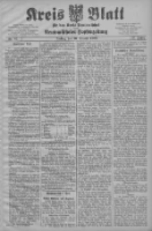 Kreis Blatt f&uuml;r den Kreis Neutomischeler zugleich Hopfenzeitung 1908.10.30 Jg.27 Nr87