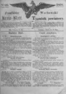 Fraust&auml;dter Kreisblatt. 1868.05.29 Nr22