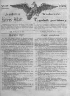 Fraust&auml;dter Kreisblatt. 1868.07.03 Nr27