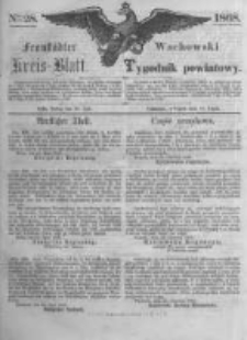 Fraust&auml;dter Kreisblatt. 1868.07.10 Nr28