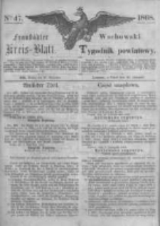 Fraust&auml;dter Kreisblatt. 1868.11.20 Nr47