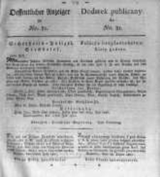 Oeffentlicher Anzeiger zum Amtsblatt No.31. der K&ouml;nigl. Preuss. Regierung zu Bromberg. 1820