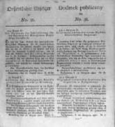 Oeffentlicher Anzeiger zum Amtsblatt No.36. der K&ouml;nigl. Preuss. Regierung zu Bromberg. 1820