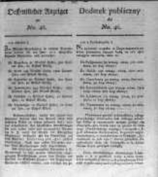 Oeffentlicher Anzeiger zum Amtsblatt No.46. der K&ouml;nigl. Preuss. Regierung zu Bromberg. 1820