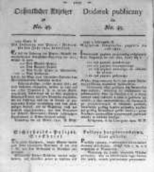 Oeffentlicher Anzeiger zum Amtsblatt No.49. der K&ouml;nigl. Preuss. Regierung zu Bromberg. 1820