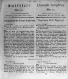 Amtsblatt der K&ouml;niglichen Preussischen Regierung zu Bromberg. 1821.03.16 No.11