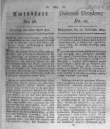 Amtsblatt der K&ouml;niglichen Preussischen Regierung zu Bromberg. 1821.04.20 No.16