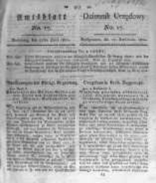 Amtsblatt der K&ouml;niglichen Preussischen Regierung zu Bromberg. 1821.04.27 No.17