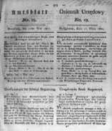 Amtsblatt der K&ouml;niglichen Preussischen Regierung zu Bromberg. 1821.05.11 No.19