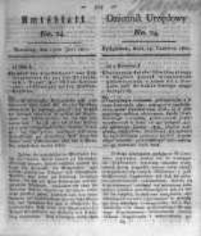 Amtsblatt der K&ouml;niglichen Preussischen Regierung zu Bromberg. 1821.06.15 No.24