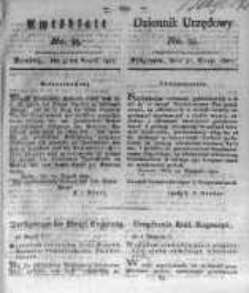 Amtsblatt der K&ouml;niglichen Preussischen Regierung zu Bromberg. 1821.08.31 No.35