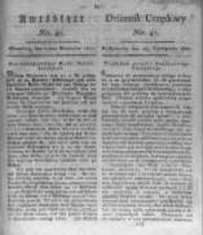 Amtsblatt der K&ouml;niglichen Preussischen Regierung zu Bromberg. 1821.11.23 No.47