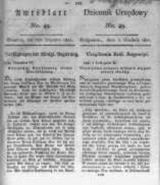 Amtsblatt der K&ouml;niglichen Preussischen Regierung zu Bromberg. 1821.12.07 No.49