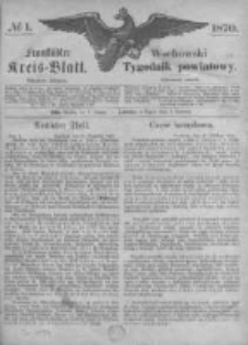 Fraust&auml;dter Kreisblatt. 1870.01.07 Nr1
