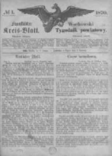 Fraustädter Kreisblatt. 1870.01.07 Nr1